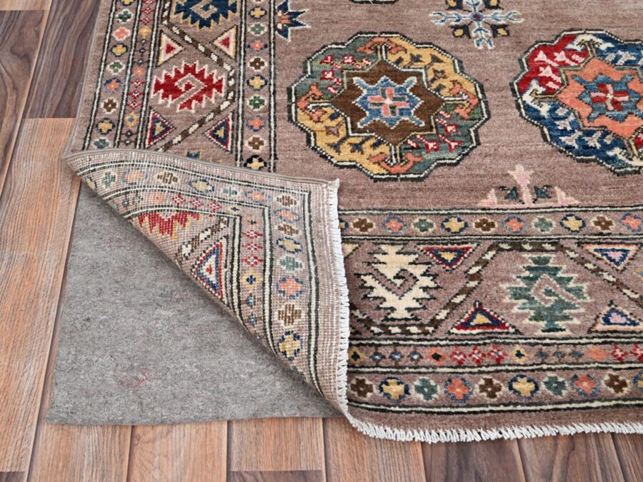 4'10"x6'10",Bare Beige,Hand Knotted,Organic Wool ,Natural dyes,Oriental Rug - Image 2