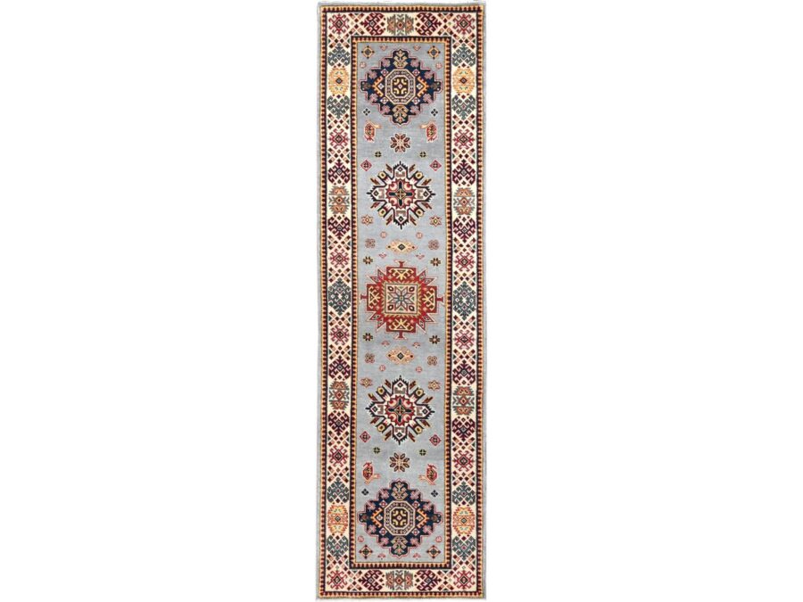 2'8" x 9'7",Densely Woven Hand Knotted ,Extra Soft Organic Wool,Oriental Runner Rug