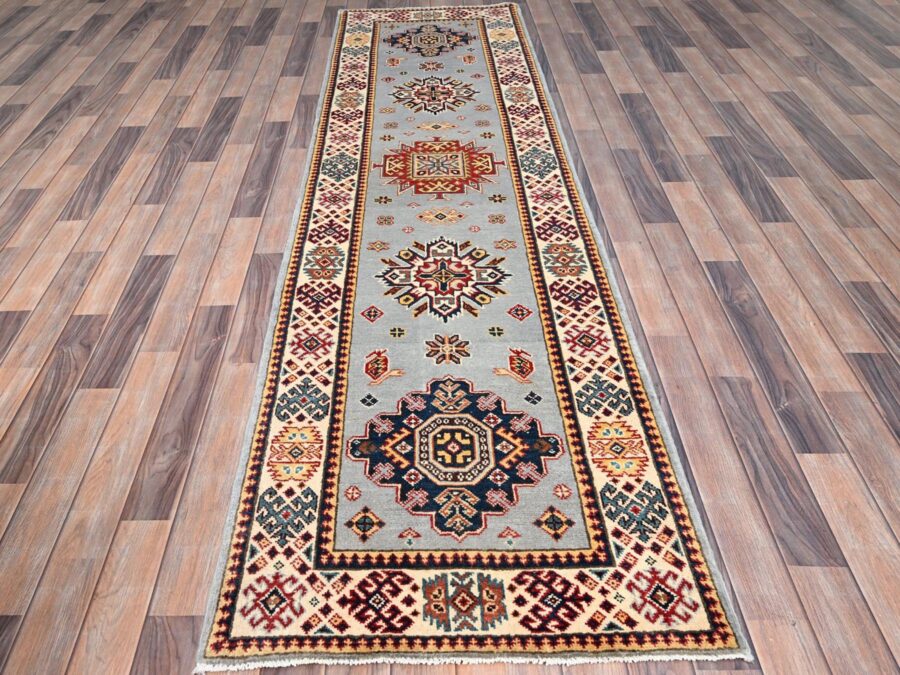 2'8" x 9'7",Densely Woven Hand Knotted ,Extra Soft Organic Wool,Oriental Runner Rug - Image 2