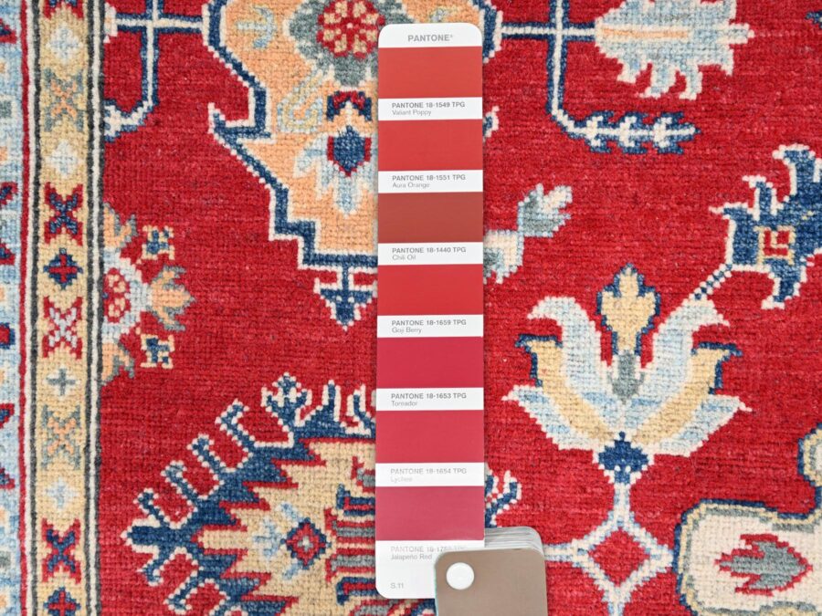 8'2"x10',Goji Berry Red,Velvety And Soft Organic wool,Hand Knotted Oriental Rug - Image 7